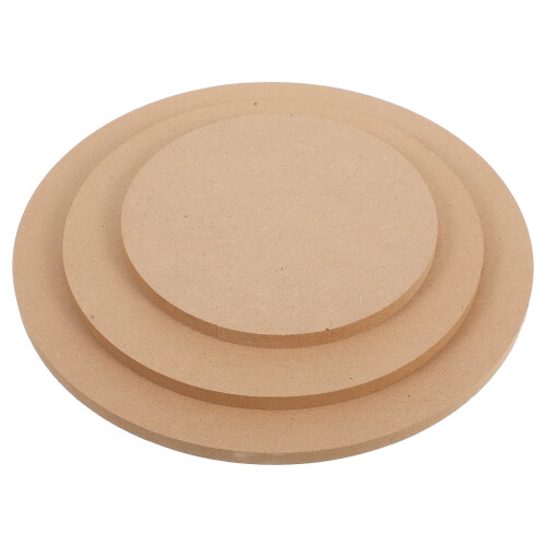 Khaki Wooden Pottery Bat Smooth Design 1 Pack