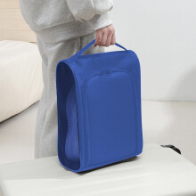 Shoe Organizer Bag for Travel with Zippers and Easy Storage Washable Reusable Long Lasting Design for Men and Women 13"x9.4"x5.1" Blue