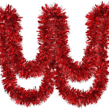 Colorful Metallic Tinsel Garland for Christmas, Halloween, Birthday – Indoor/Outdoor Hanging Decor, Compatible with Party Supplies