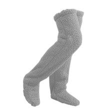 Funny Winter Legs Long Socks Furry Leg Warmers Paws Thigh High Socks Knee Fuzzy Plush Winter Home Sleeping Slipper Socks