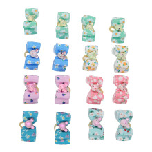 16Pcs Multicolor Floral Dog Hair Bows 2-Layer Butterfly Pet Accessories