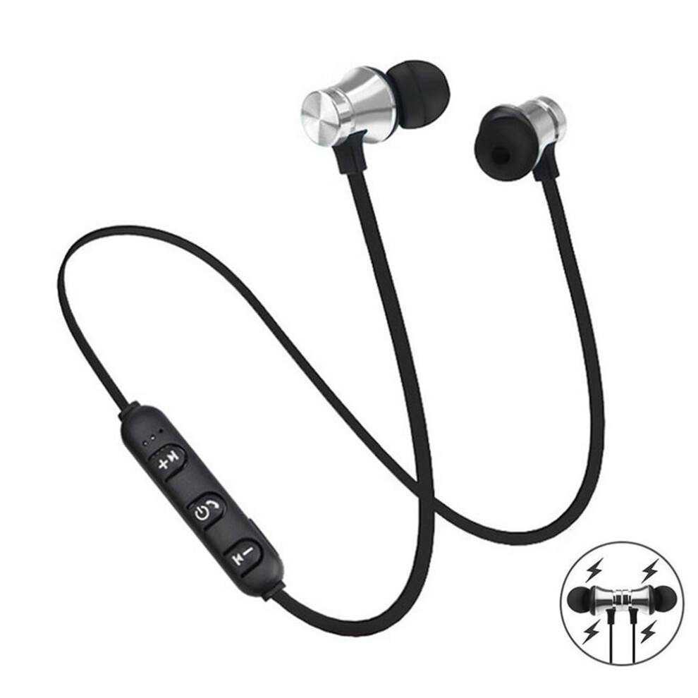 Xt11 Wireless Bluetooth Neckband Headphones With Mic, Magnetic Sport Earbuds Â Compatible With Iphone & Android 9362892488054