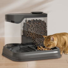 Gravity Pet Feeder & Water Dispenser Set, 2-in-1 Automatic Food/Water Bowl for Cats & Dogs, Large Capacity, Ideal for Busy Owners