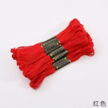 5 Skeins Embroidery Floss Red Color, Friendship Bracelet String Cross Stitch Embroidery Thread Floss Bracelet Making Yarn, Craft Floss（Red）