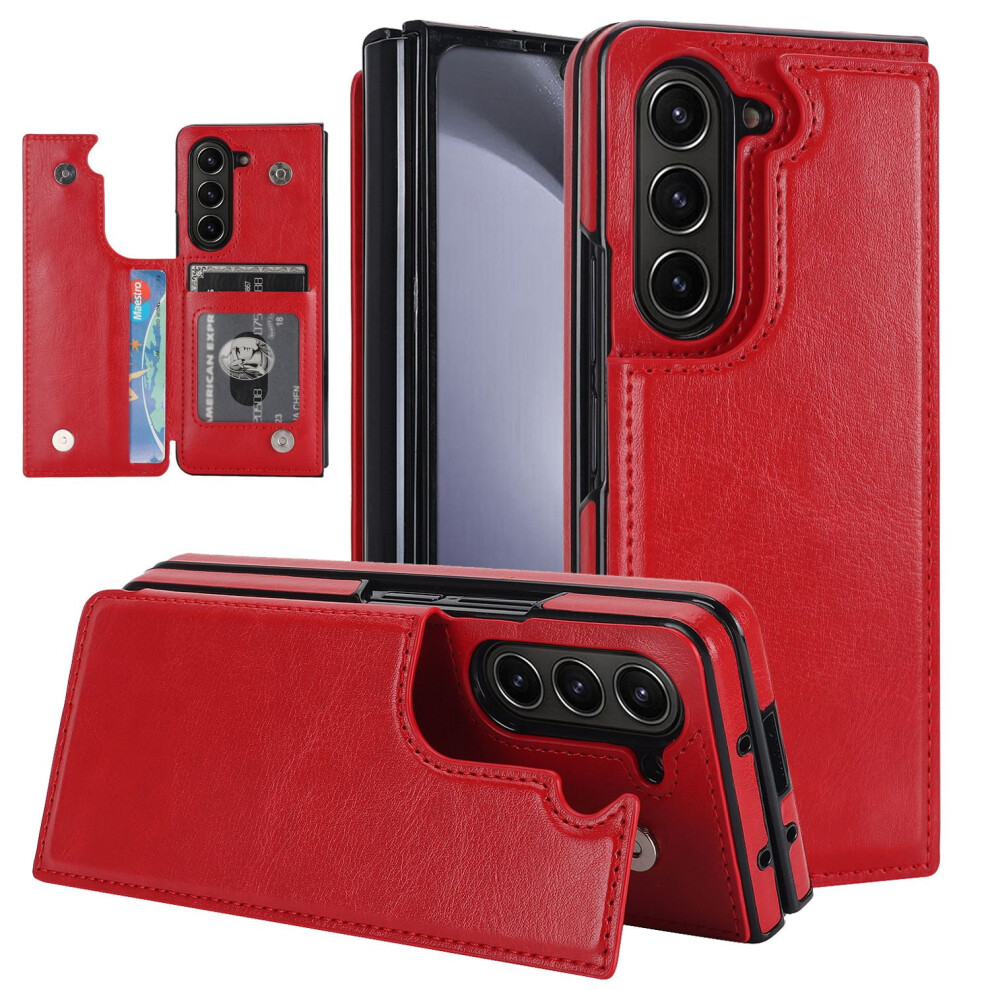 Leather Wallet Case For Samsung Galaxy Z Fold 3 To 7 9085618557925