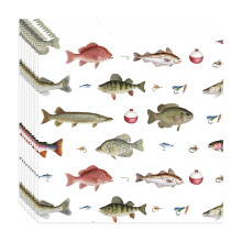 W-869 D Paper Towels 20Pcs For Fishing Theme Party Outdoor Celebration #Yipx1
