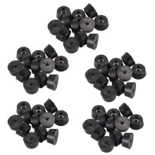 Furniture Non-slip Tapered Washer 22mm x 10mm 60 Pcs,60Pcs x Rubber Feet,black