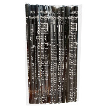 Music-Themed HB Pencils, 12-Piece Set with Note Pattern & Wooden Round Rods | Smooth Writing Stationery for Exams | Compatible with Standard