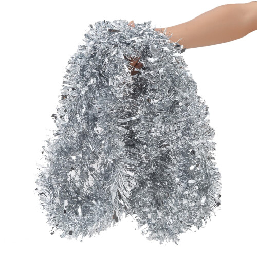 26.2 ft PVC Tinsel Garland – 7 Colours