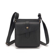 Dollver Umhängetasche aus Leder mit integriertem Portemonnaie für Damen – Messenger Bag aus Vollnarbenleder, verstellbarer Riemen,