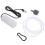 USB-aquariumluchtpomp, wit, stil, plastic, zuurstofpomp, ideaal voor aquariums (1 set) 1