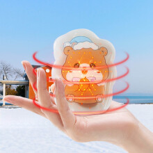 Portable Reusable PVC Hand Warmer Hot Bag – 9x9cm 30ML Self-Heating (52C) Cute Penguin Styles | Fast Heating for Outdoor Camping Hiking Skiing