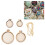 Mini Embroidery Hoops Needlework Frames, Assorted Colors, 5 Pieces for Cross and Craft Projects 1