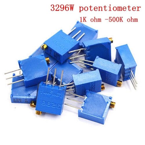 10PCS3296W Ποτενσιόμετρο ακριβείας ρυθμιζόμενης αντίστασης πολλαπλών στροφών