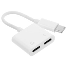 Earbuds Adapter For Type-C To 3.5mm Converter Charger Aux Adapter Headphone Splitter