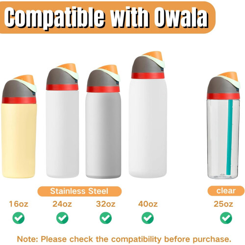 Replacement Lid Compatible with Owala Freesip, One-Button Leak-Proof Cap for 16oz/24oz/32oz/40oz Cups 1