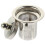 Teesuodatin Pyöreä Mesh Tea Infuser Hopea Kotitarvikkeet1Setti 1