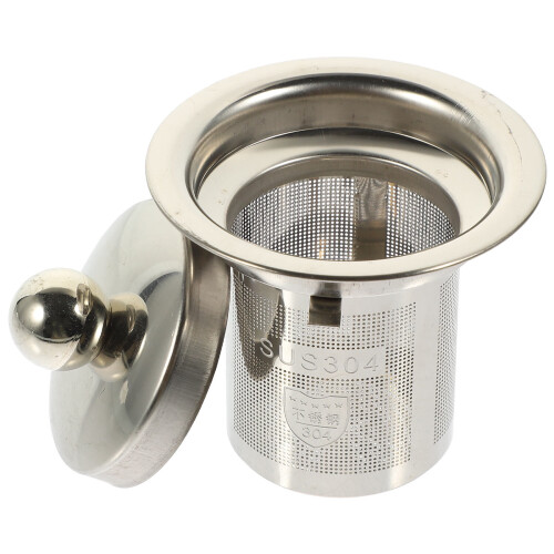 Teesuodatin Pyöreä Mesh Tea Infuser Hopea Kotitarvikkeet1Setti