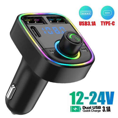 Handsfree Bluetooth Transmitter Car Kit with MP3 Player and 2