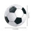 Glass refrigerator magnet ball-themed 1 piece 2