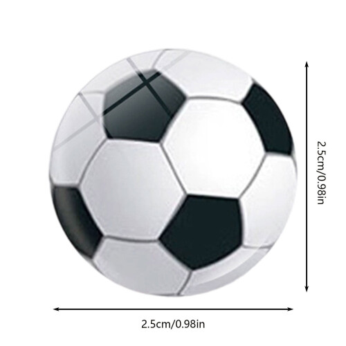 Glass refrigerator magnet ball-themed 1 piece 1