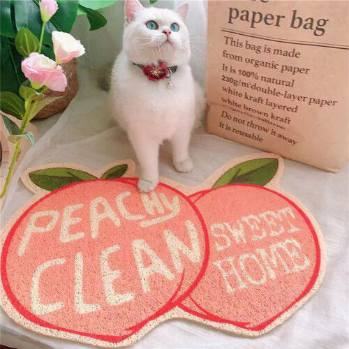 Fruit-Shaped PVC Cat Litter Mat, Slip-Resistant, 40x60cm 2