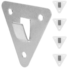 Fire Extinguisher Wall Mount Bracket Metal Silver 5 Pack