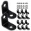 20pcs Corner Brackets L Brackets Cabinet Shelf Brackets L-shaped Right Angle Bracket 2