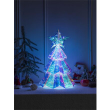 Prismatic Iridescent Christmas Tree Lights – Light-Up Decor for Home, Compatible with Christmas In The Dark