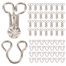 Sewing Hooks Eyes Closure for Cheongsam Clothes 20pcs