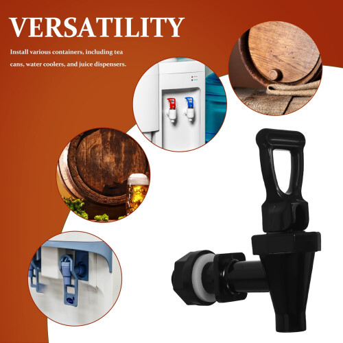 Plastic Faucet Replacement for Bucket Spigot Black 2