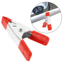 Metal Springs Clamps Small Spring Clamps Red Aluminum Alloy 5Pcs 1.9In