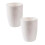 3 Pcs Unbreakable BPA-Free Plastic Cups, Stackable, Dishwasher/Microwave/Refrigerator Safe (White) 5