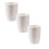 3 Pcs Unbreakable BPA-Free Plastic Cups, Stackable, Dishwasher/Microwave/Refrigerator Safe (White) 6
