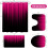 4 Piece Striped Gradient Waterproof Polyester Bathroom Set, Gradient Gothic Abstract Bathroom Decor Set Accessories 6