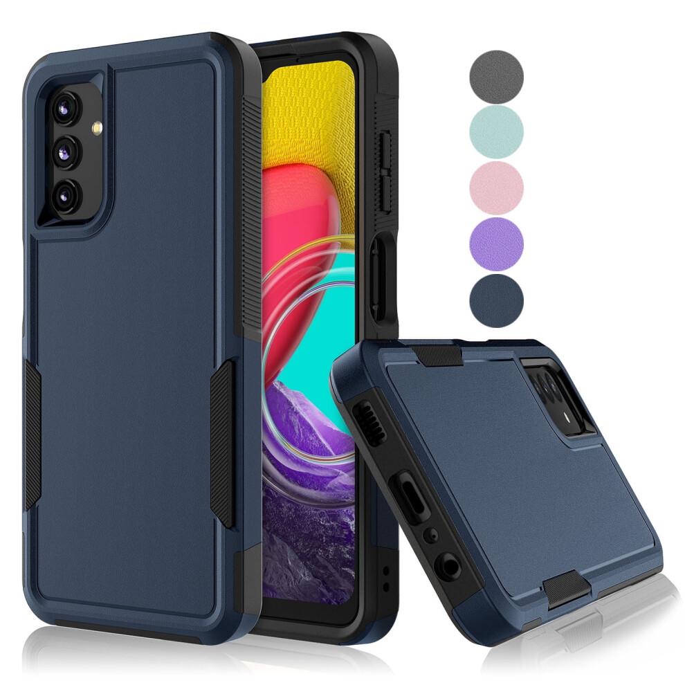 Compatible With Samsung Galaxy A14 5G Case Â Shockproof 2-In-1 Rugged Armor Cover, Hard Plastic & Rubber Bumper, Dark Blue 9426043953997