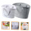 Hollow Design Bathroom Basket Assorted Color Portable for Various Items 2Pcs 6