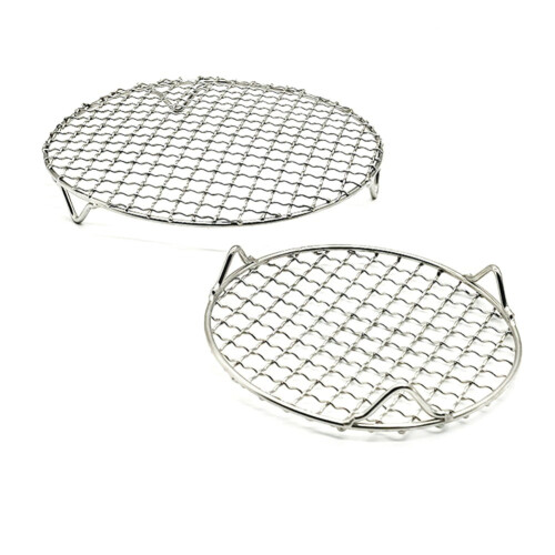 2Pcs Round Cooling Rack for Baking Sheet for Versatile Cooking Rack Steamer Rack BBQ