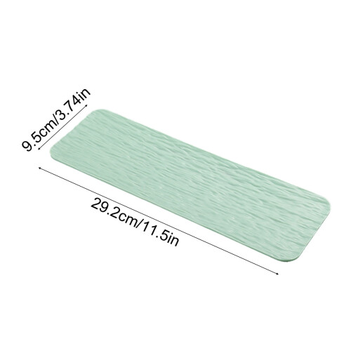 Rectangular Sushi Platter, Durable Plastic Serving Trays for Party Entertaining Appetizer Cheese Charcuterie Display 2