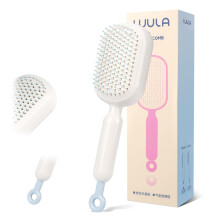 Self-Cleaning Hair Brush, Retractable Cushion Massage Comb, One-Pull Clean, Anti-Static, for All Hair Types – Pink