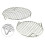 2Pcs Round Cooling Rack for Baking Sheet for Versatile Cooking Rack Steamer Rack BBQ 4