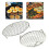 2Pcs Round Cooling Rack for Baking Sheet for Versatile Cooking Rack Steamer Rack BBQ 5