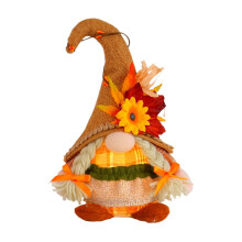 Cute Handmade Thanksgiving Scarecrow Tabletop Decor, Fall Autumn Centerpiece with Sunflower – Compatible with Home, Fireplace, Table, Shelf