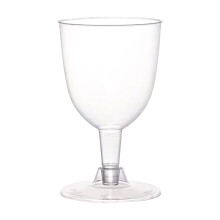 Copas de vino de plástico, copas de vino transparentes con tallo para bodas, cumpleaños, despedidas de soltera y fiestas.