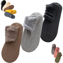 Fashion Lace Warmer Socks, Lace Socks Women For Autumn And Winter, Comfortable & Non-Slip Plush Home Floor,l Winter Ruffle Non Slip Ankle Sock