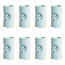 8PCS Larger Bed Sheet Grippers with Two Gear, Compatible with Fitted Sheets & Duvet Covers – BLUE