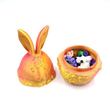 Animales impresos en 3D con juguetes dentro de huevos de Pascua Decoraciones Juguetes de impresión 3D para adornos de Pascua para actividades y
