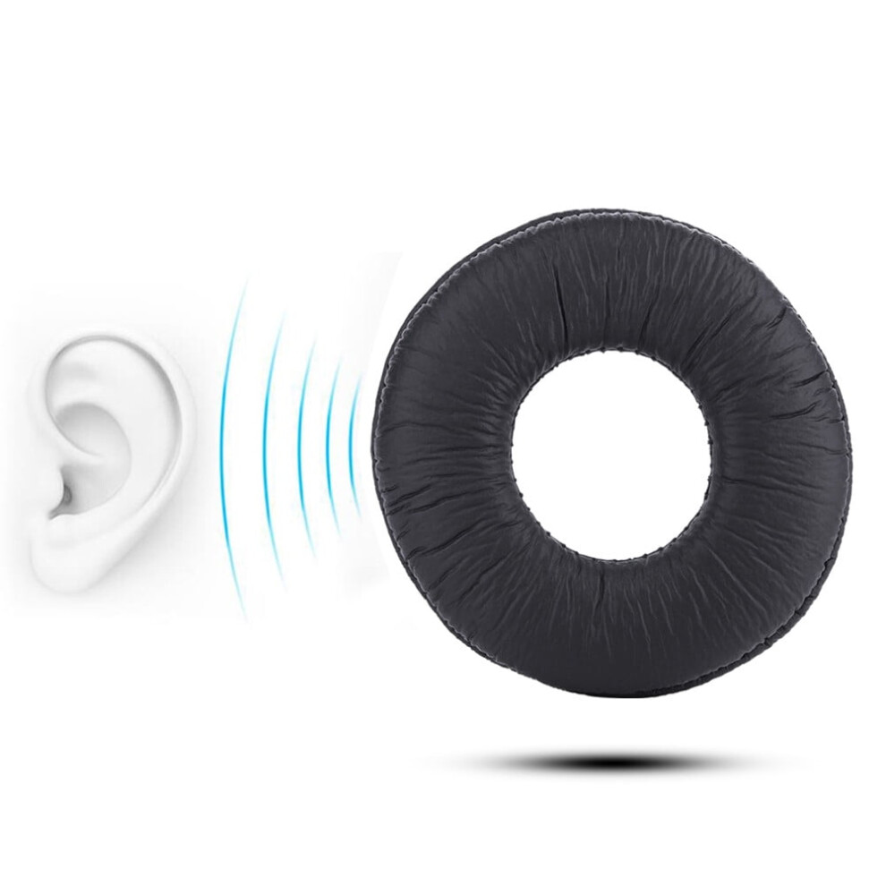 Replacement Ear Pads Cushion Leather Foam Earpads For Mdr-Zx110 V150 V250 V300 Headphones, Ear Cushion Light 9405492472693