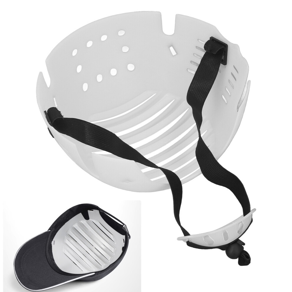 Pe Baseball Cap Insert, Breathable Anti Impact Safety Hat, White 8441387625271