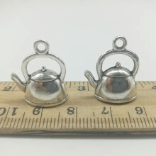 6/20/50pc teapot antique silver charms pendants jewelry marking DIY 19*17mm-20pcs